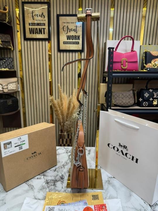Coach Signature Canvas Crescent Bag With Box And Dust Bag Including Carry Bag Price in India - Style 2 - Buy at Bootery - Image 3