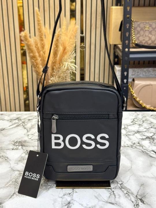 Hugo Boss Mini Crossbody Sling Bag Black-white Logo - Best Price Online - Bootery - Image 6