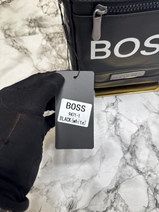 Hugo Boss Mini Crossbody Sling Bag Black-white Logo - Best Price Online - Bootery - Image 3