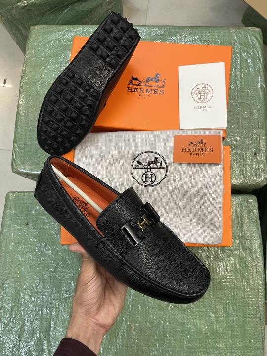 Hermes Small Buckle Premium Loafers Surplus Calf Leather Quality With All Accessories Hx006 Shoes - Best Price Online - Bootery