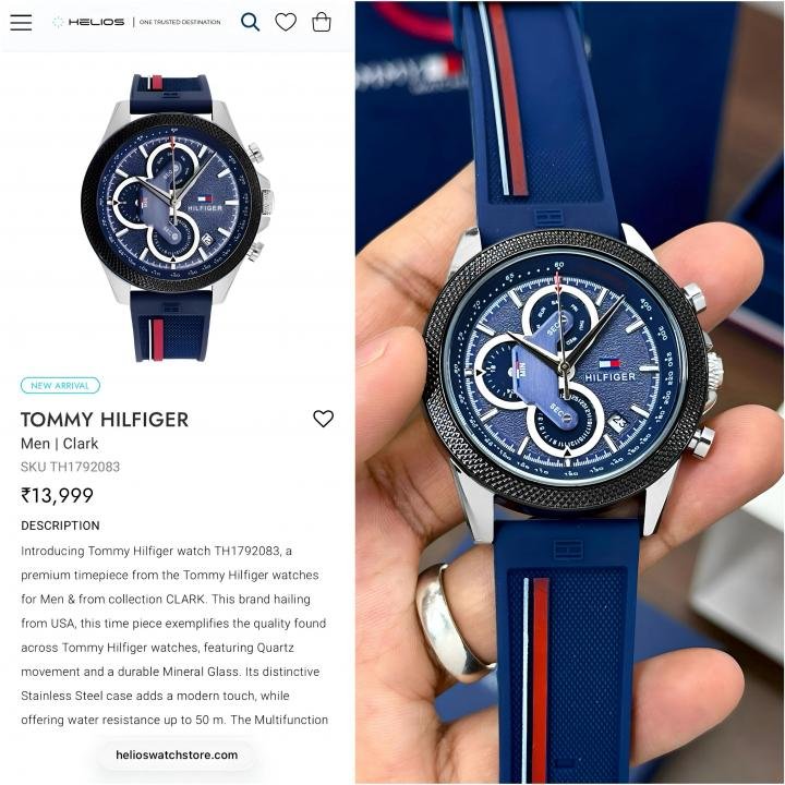 Buy Tommy Hilfiger Clark Watch Online in India - Style 4 - Bootery - Image 4