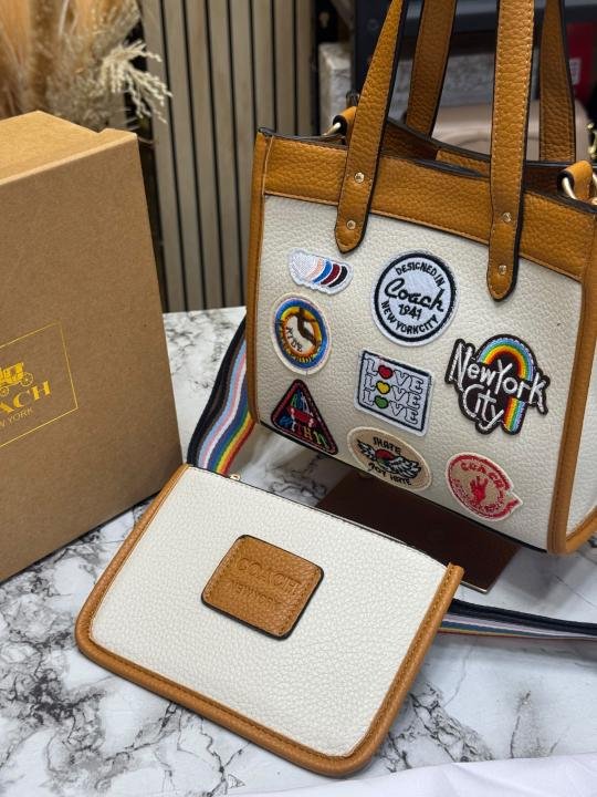 Coach City Patchwork Tote Bag With Matching Zip Wallet Rainbow Strap Box And Dust Bag - Best Price Online - Bootery - Image 18