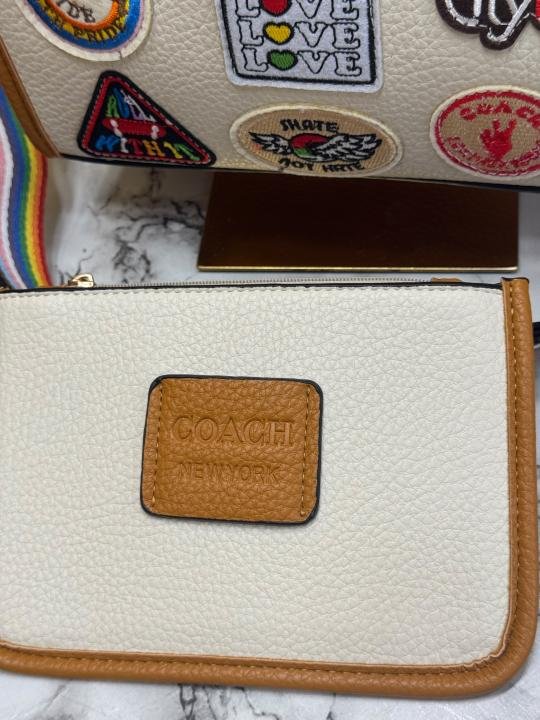 Coach City Patchwork Tote Bag With Matching Zip Wallet Rainbow Strap Box And Dust Bag - Best Price Online - Bootery - Image 13