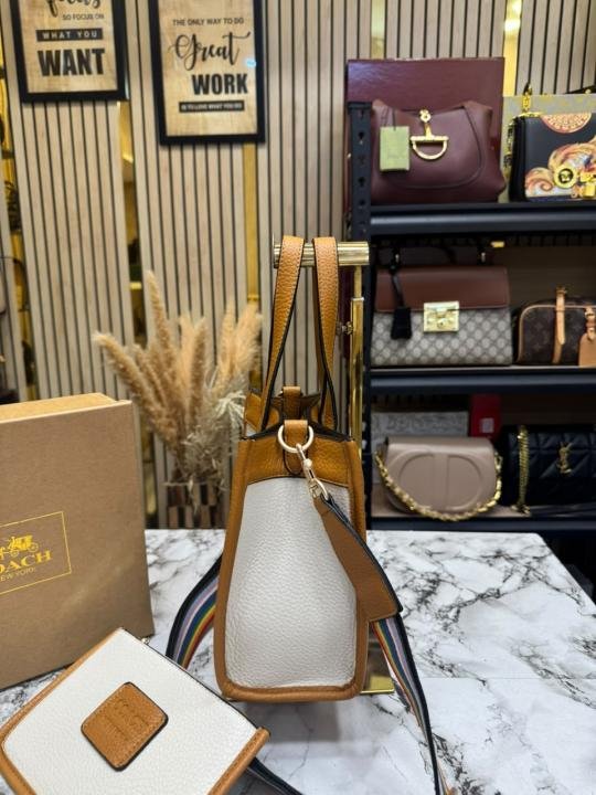 Coach City Patchwork Tote Bag With Matching Zip Wallet Rainbow Strap Box And Dust Bag - Best Price Online - Bootery - Image 7