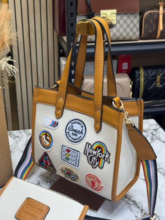 Coach City Patchwork Tote Bag With Matching Zip Wallet Rainbow Strap Box And Dust Bag - Best Price Online - Bootery - Image 4