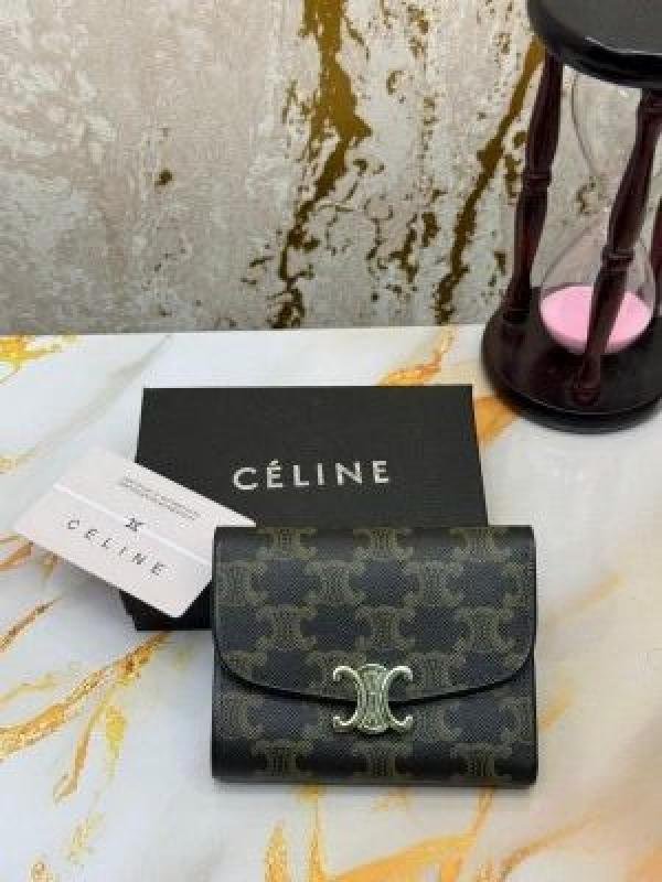 Celine Premium Tri-fold Wallet With Original Box