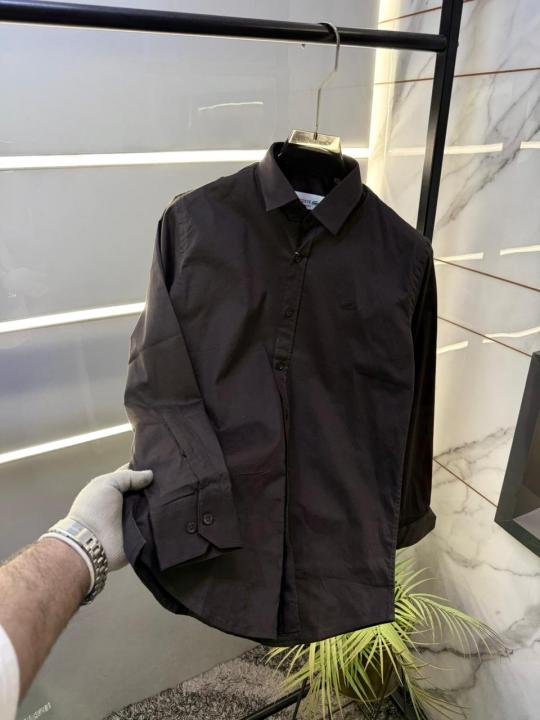 Lacoste Dark Green Embroidery Logo Oxford Lycra Premium Shirts F3037-dg2 Price in India - Buy at Bootery - Image 3