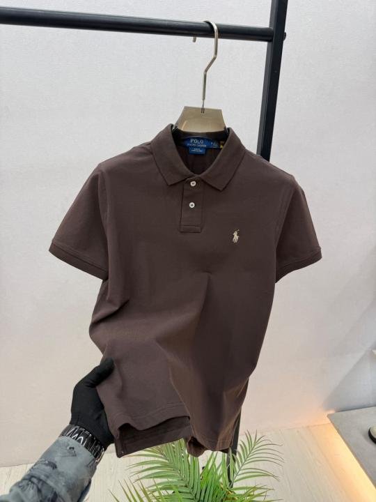 Ralph Lauren Ralph Lauren Brown Polo Premium Collar Neck T-shirt F3868-br - Image 10