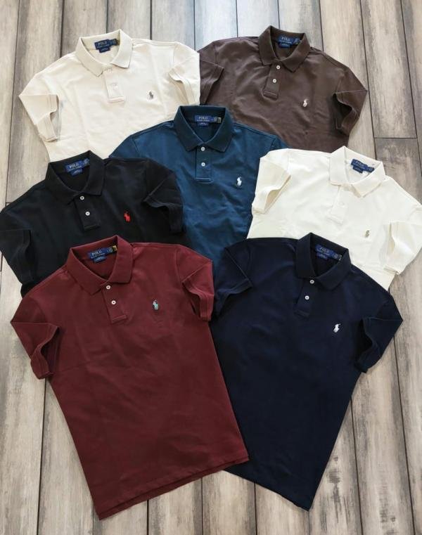 Ralph Lauren Ralph Lauren Brown Polo Premium Collar Neck T-shirt F3868-br - Image 9