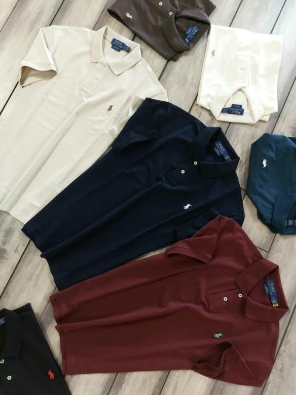Ralph Lauren Ralph Lauren Brown Polo Premium Collar Neck T-shirt F3868-br - Image 4