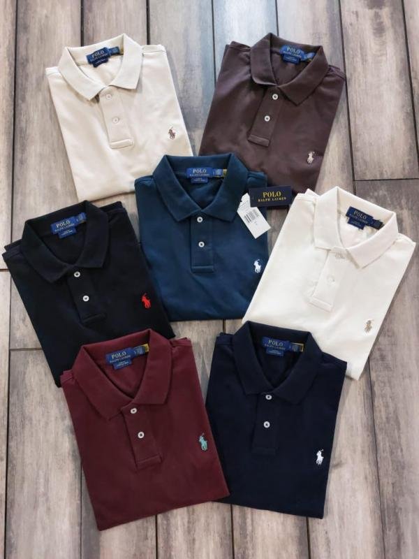 Ralph Lauren Ralph Lauren Maroon Polo Premium Collar Neck T-shirt F3868-ma - Image 7