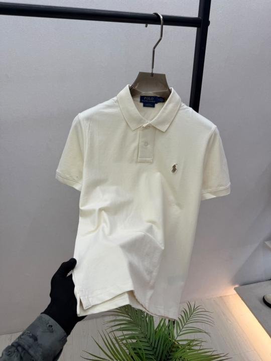 Ralph Lauren Ralph Lauren Cream Polo Premium Collar Neck T-shirt F3868-cr - Image 10