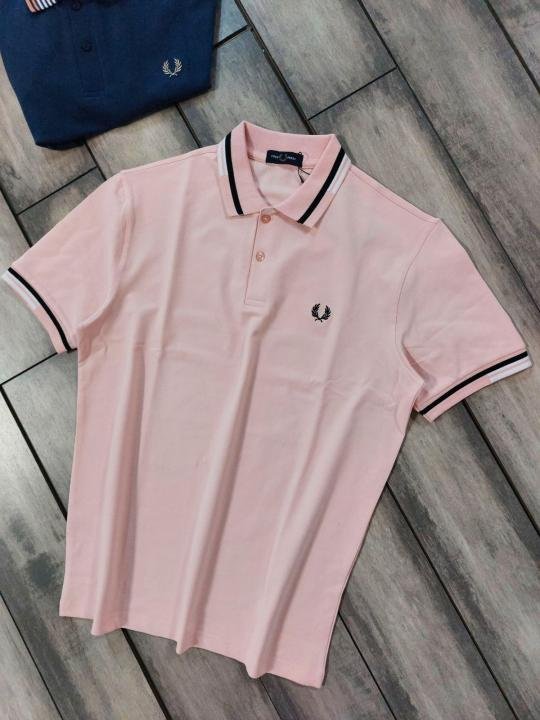 Fred Perry Pink Polo Premium Collar Neck T-shirt F3755-pi - Image 11