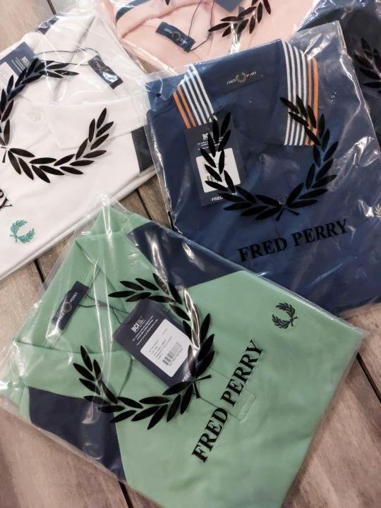 Fred Perry Pink Polo Premium Collar Neck T-shirt F3755-pi - Image 5