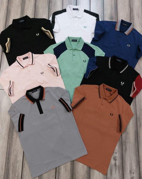 Fred Perry White Polo Premium Collar Neck T-shirt F3755-wh - Image 8