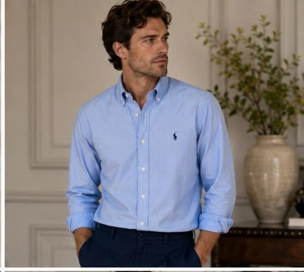Ralph Lauren Sky Blue Premium Classic Shirt