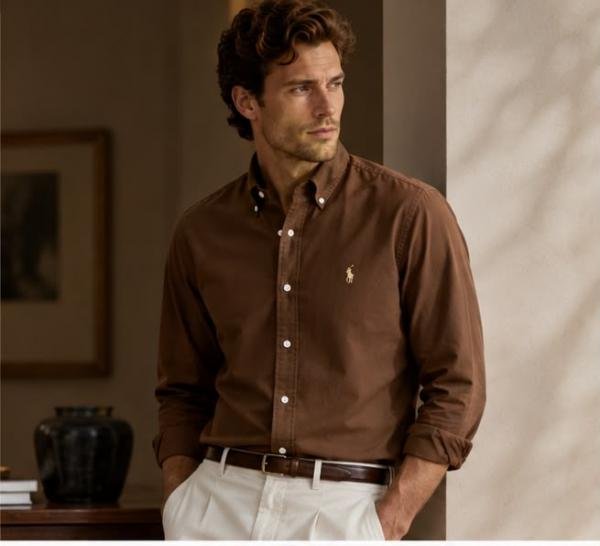 Ralph Lauren Brown Premium Classic Shirt