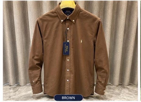 Ralph Lauren Brown Premium Classic Shirt - Image 2