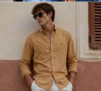 Ralph Lauren Dark Beige Premium Classic Shirt Price in India - Buy at Bootery