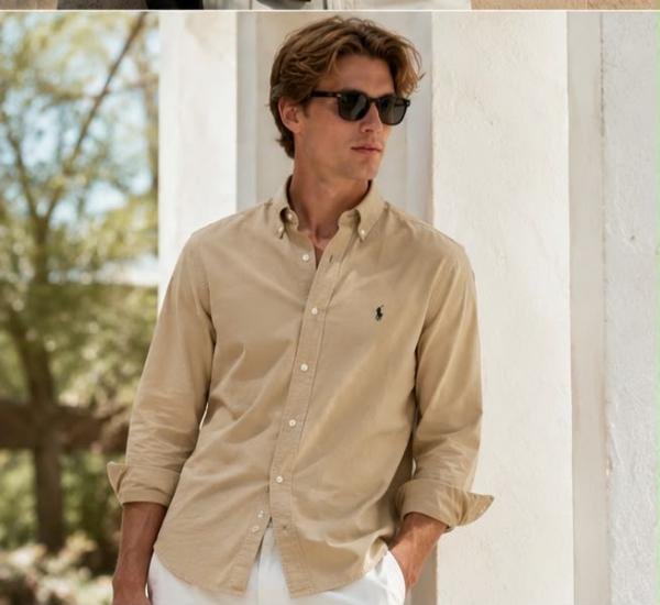 Ralph Lauren Beige Premium Classic Shirt