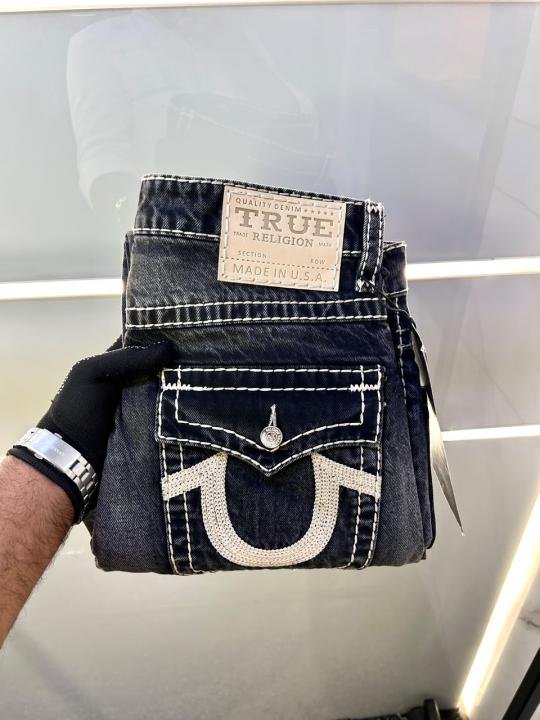 True Religion Super Premium Denim Jeans With Brand Box & Carry Bag - Image 5