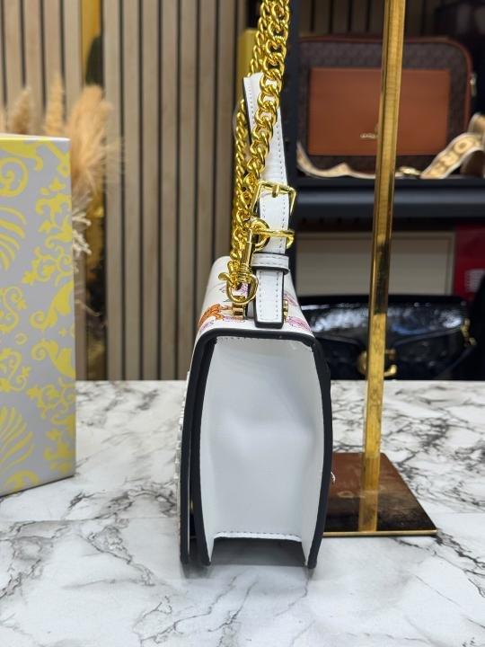 Versace Jeans Couture Floral Chain Shoulder Bag With Dust Bag - Image 3