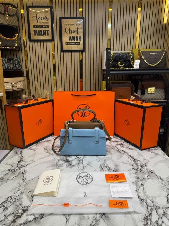 Hermes Kelly Doll Mini Top Handle Crossbody Bag With Box And Dust Bag Including Carry Bag - Image 5