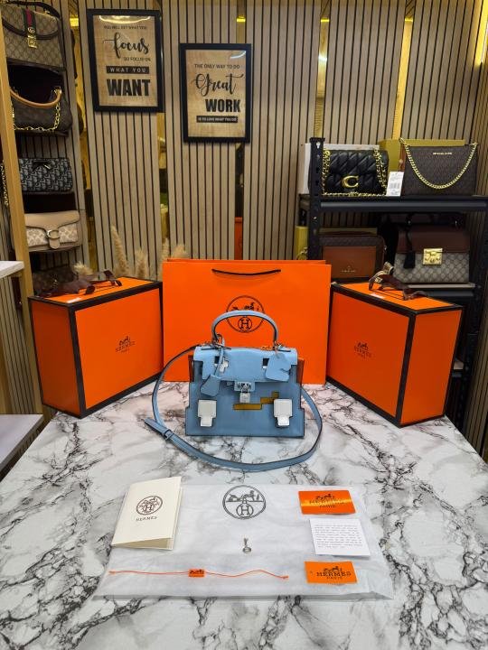 Hermes Kelly Doll Mini Top Handle Crossbody Bag With Box And Dust Bag Including Carry Bag - Image 3