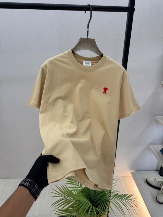 Ami Beige Premium Round Neck T-shirt F3749-be - Image 3