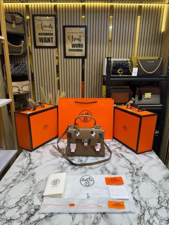 Hermes Kelly Doll Mini Top Handle Crossbody Bag With Box And Dust Bag Including Carry Bag
