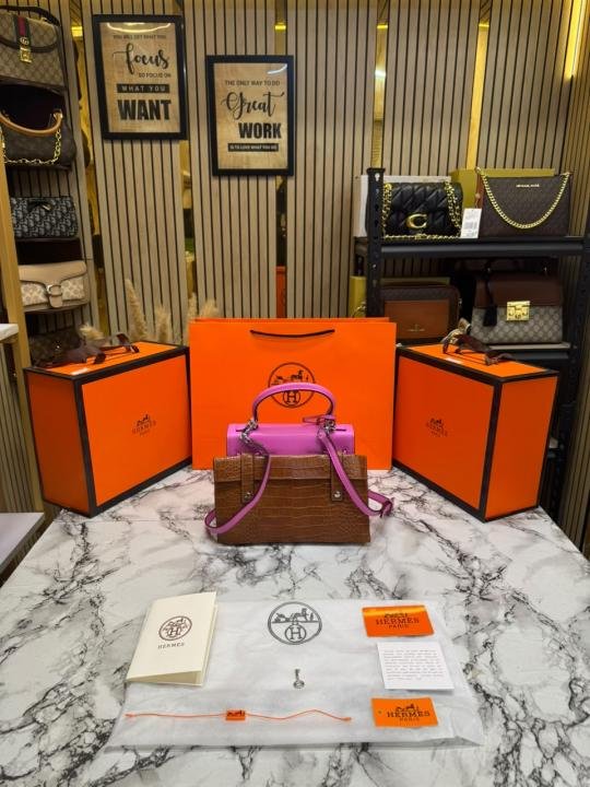 Hermes Kelly Doll Mini Top Handle Crossbody Bag With Box And Dust Bag Including Carry Bag - Image 2