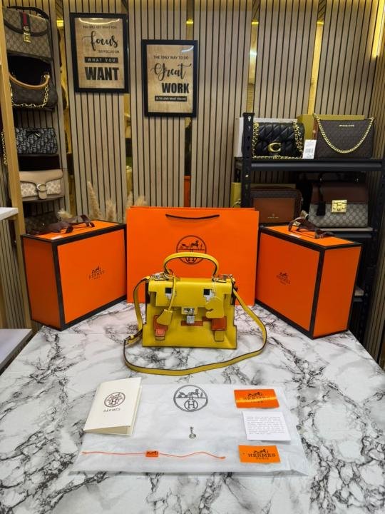 Hermes Kelly Doll Mini Top Handle Crossbody Bag With Box And Dust Bag Including Carry Bag