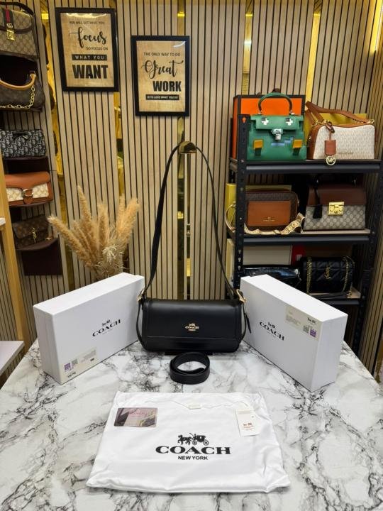Coach Etta Flap Crossbody Bag With Box And Dust Bag