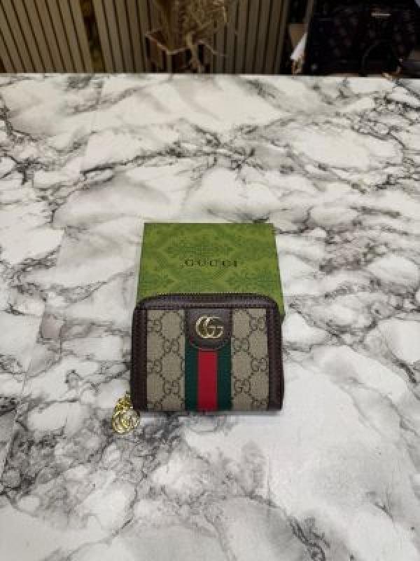Gucci GG Supreme Canvas Ophidia Mini Wallet With Stripe Including Box