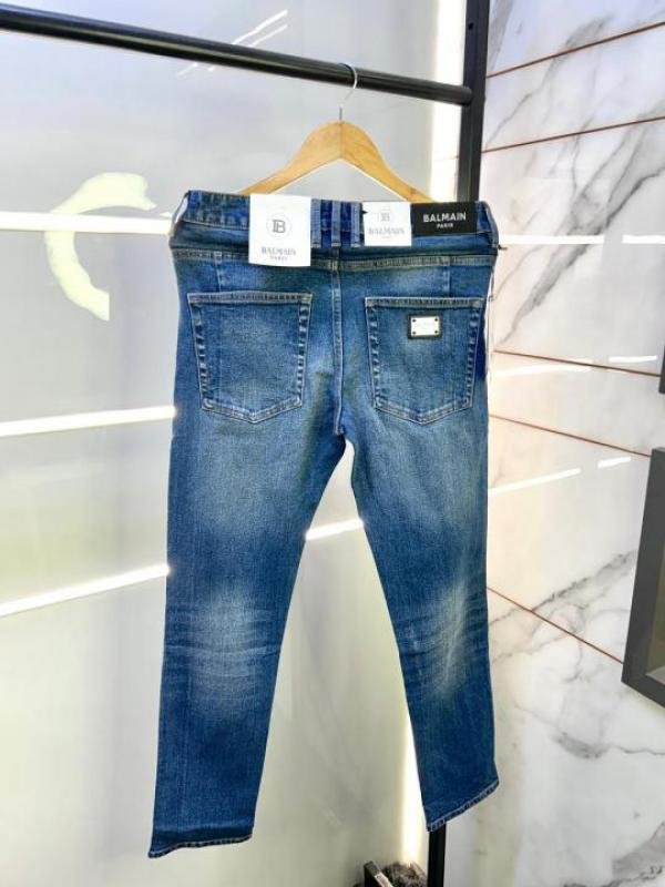 Balmain Balmain Paris Imported Light Blue Super Premium Denim Jeans F2894-b3 - Image 6