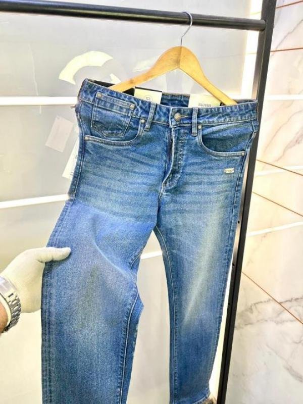 Balmain Balmain Paris Imported Light Blue Super Premium Denim Jeans F2894-b3 - Image 5