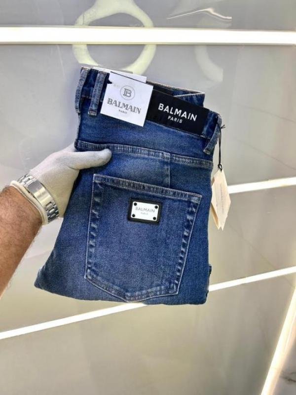 Balmain Balmain Paris Imported Light Blue Super Premium Denim Jeans F2894-b3 - Image 3