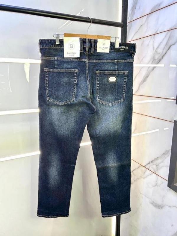 Balmain Balmain Paris Imported Blue Super Premium Denim Jeans F2894-b6 - Image 5