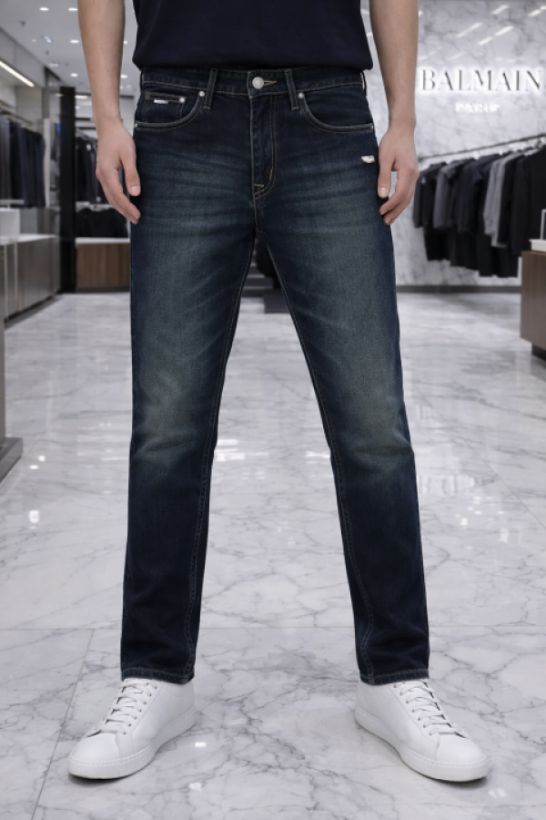 Balmain Balmain Paris Imported Blue Super Premium Denim Jeans F2894-b6 - Image 2