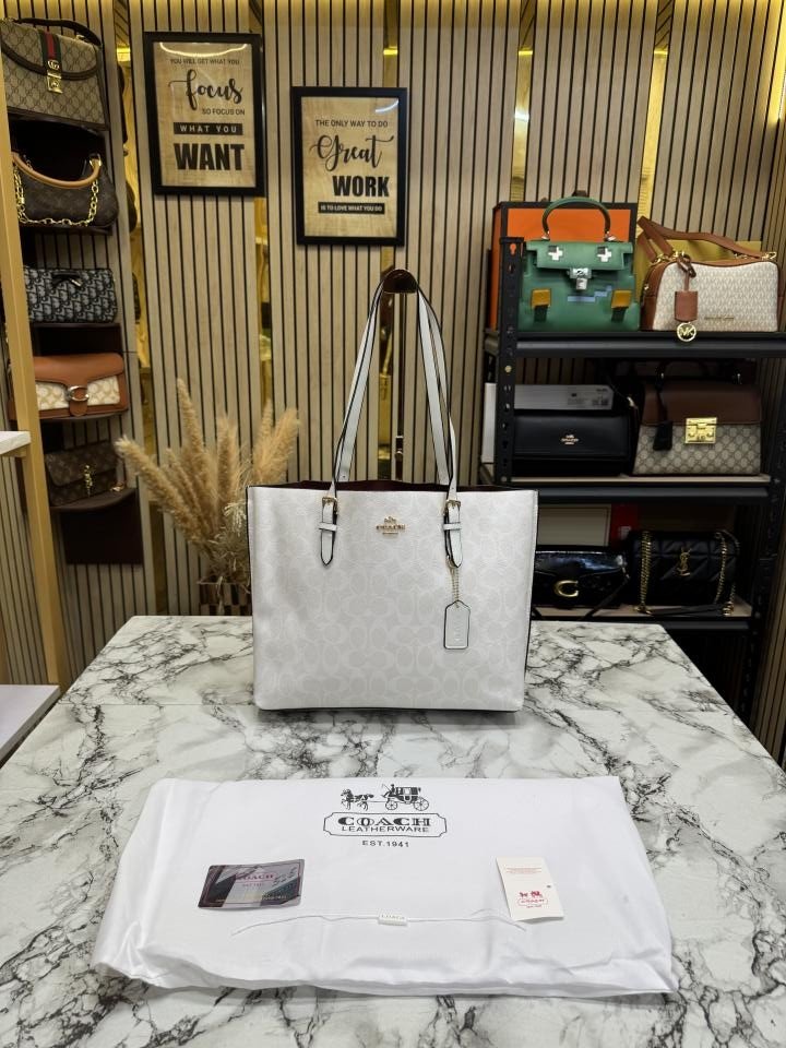 Coach Mollie Tote Bag With Dust Bag