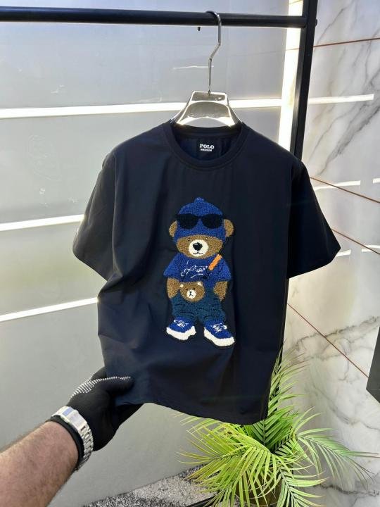 Ralph Lauren Ralph Lauren Polo Black Premium Drop Shoulder Round Neck T-shirt F3595-b1 - Image 3