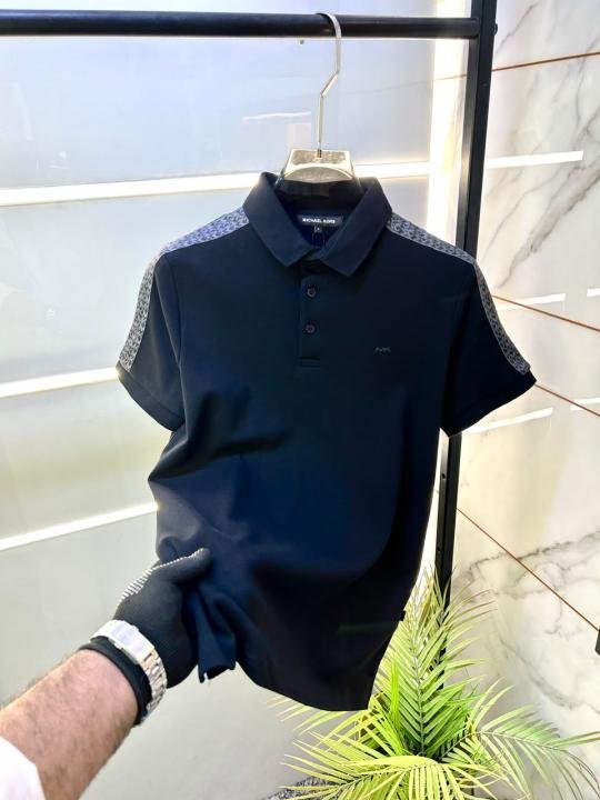 Michael Kors Michae L Kors Black Polo Premium Collar Neck T-shirt F3930-bl - Image 10