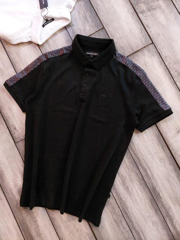 Michael Kors Michae L Kors Black Polo Premium Collar Neck T-shirt F3930-bl - Image 9