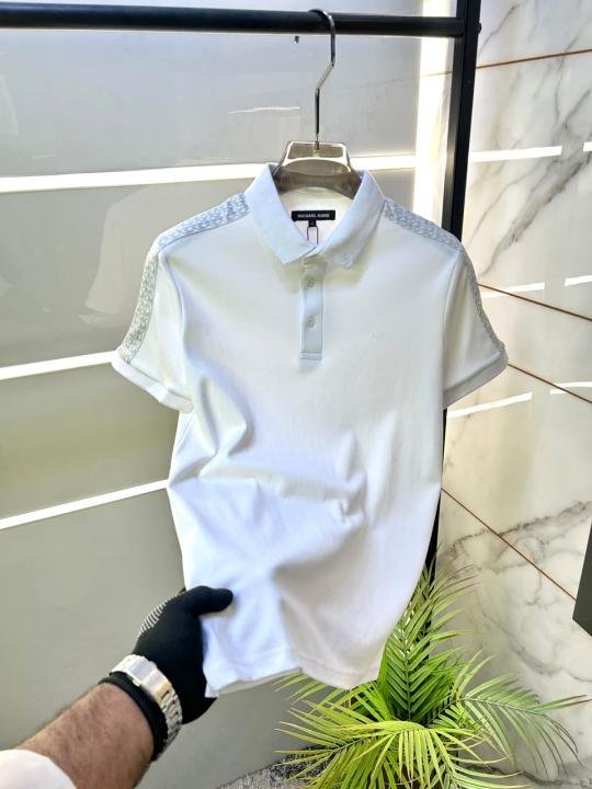 Michael Kors Michae L Kors White Polo Premium Collar Neck T-shirt F3930-wh - Image 10