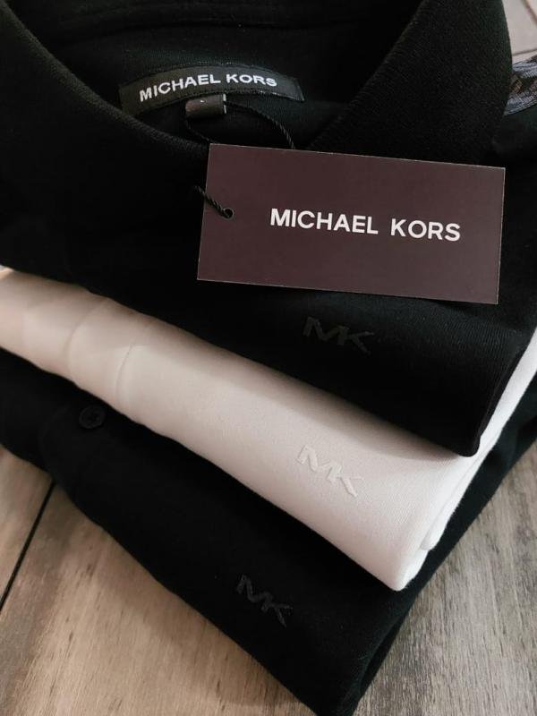 Michael Kors Michae L Kors White Polo Premium Collar Neck T-shirt F3930-wh - Image 7