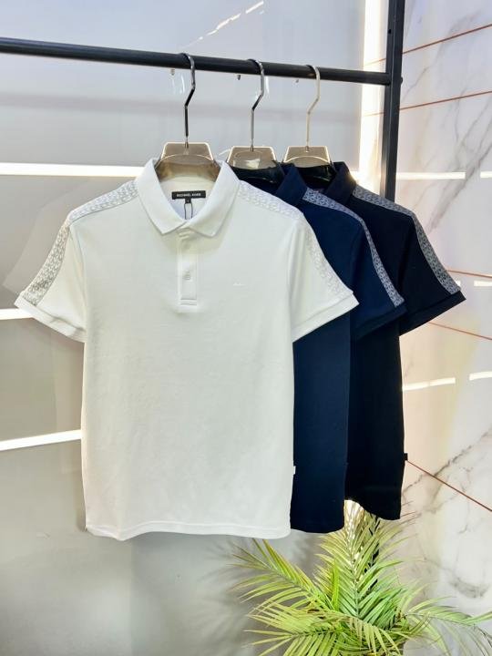 Michael Kors Michae L Kors White Polo Premium Collar Neck T-shirt F3930-wh - Image 2