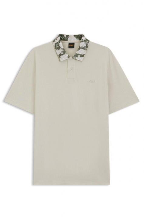 Boss Hug O Boss Cream Collar Neck Premium Polo T-shirt F3895-c2 - Image 8