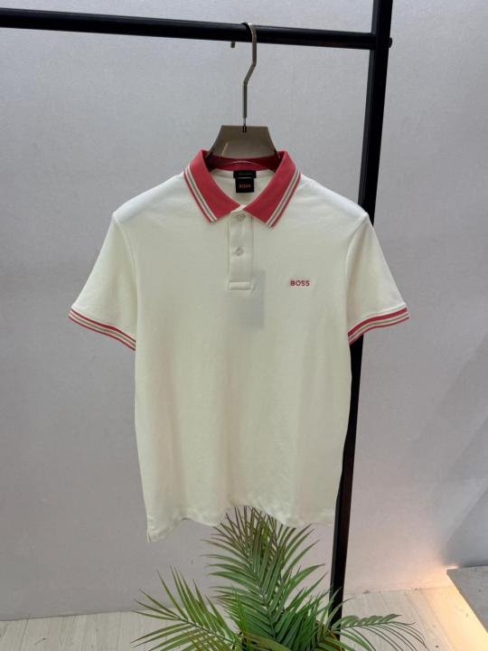 Boss Hug O Boss Cream Collar Neck Premium Polo T-shirt F3895-c1