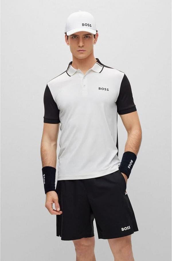 Boss Hug O Boss White Collar Neck Premium Polo T-shirt F3895-w1 - Image 8