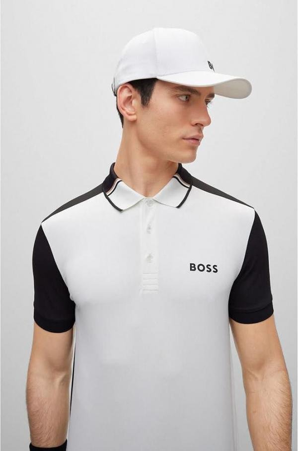 Boss Hug O Boss White Collar Neck Premium Polo T-shirt F3895-w1